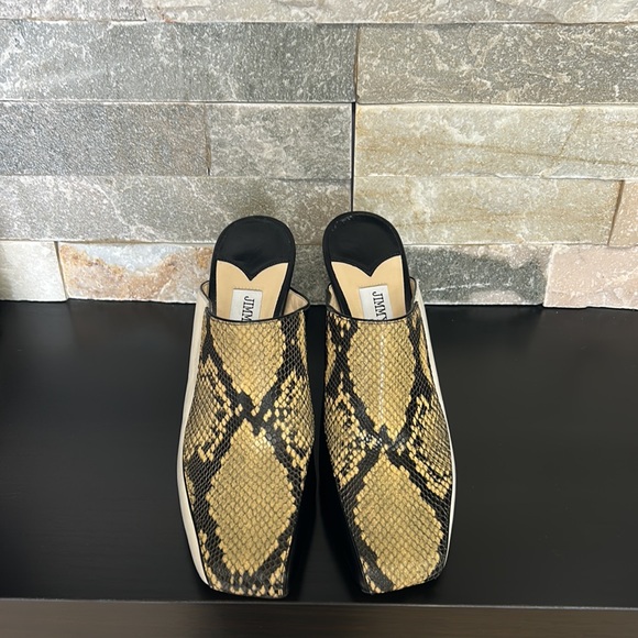 JIMMY CHOO Marcel 85mm Snake-effect Leather Mules - Picture 8 of 17